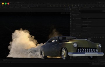 【中文字幕】轮胎烟雾特效模拟 Creating Tire Smoke FX in Houdini