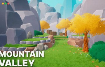 Unity场景 – 风格化奇幻游戏环境 Mountain Valley – Stylized Fantasy RPG Environment