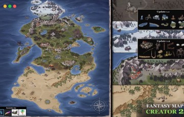 Unity插件 – 幻想地图创建插件 Fantasy Map Creator 2