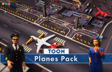 Unity道具 – 卡通飞机游戏资产 Toon Planes Pack