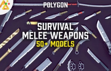 Unity道具 – 生存游戏近战武器 POLY – Survival Melee Weapons