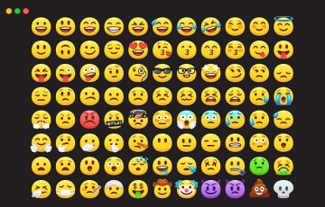 【UE5】表情符号贴图 Neon Emoji Decal Pack