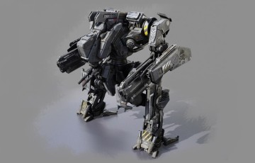 模型资产 – 机甲战士模型 warrior 3D model