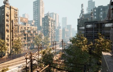 【UE4】后世界末日城市包 Abandoned Post Apocalyptic City Pack