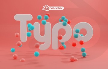 Blender插件 – 文字图形场景预设插件 Typo Text Addon