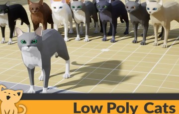 【UE5】虚幻动作动画 AnimX: Low Poly Cats