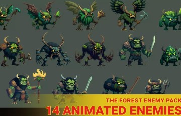 Unity角色 – 森林怪物敌人 The Forest Enemy Pack