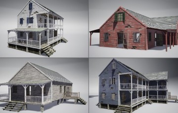 【UE4/5】模块化木屋 Wooden houses