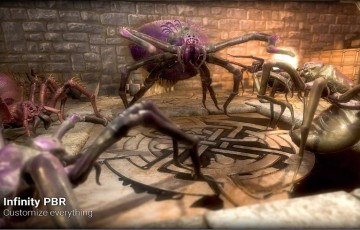 Unity角色 – 蜘蛛奇幻角色扮演游戏 Spider Character Spiders Pack – Fantasy RPG