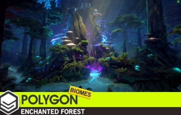 Unity场景 – 风格化魔法森林生物群落 Enchanted Forest – Nature Biomes