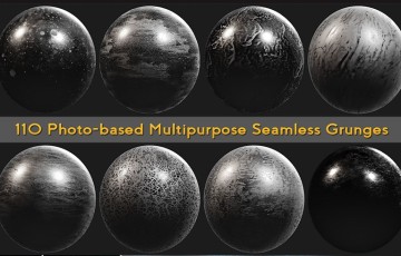 110 张污垢肮脏划痕无缝图案 Photo-based Multipurpose Seamless Grunges
