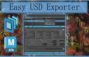 Maya插件 – USD文件导出插件 Easy USD Exporter