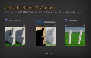 Unity插件 – 游戏选项菜单模板 Unified Settings & Game Options UI