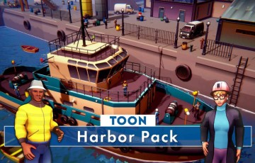 Unity – 风格化游戏港口场景 Toon Harbor Pack