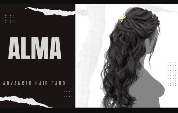 女性头发模型 Alma Female Hair Card