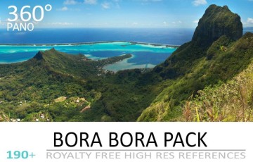 190 张珊瑚礁沙滩风景参考照片 BORA BORA PACK