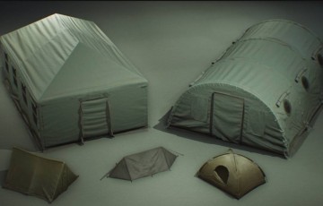 【UE4/5】军用帐篷 Military Supplies – VOL.1 – Tents
