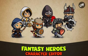 Unity插件 – 奇幻英雄角色编辑器 Fantasy Heroes: Character Editor