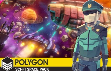 Unity – 低多边形科幻空间  POLYGON Sci-Fi Space – Low Poly 3D Art