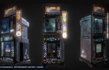 模型资产 – 科幻自动售货机3D模型 Sci-Fi Vending Machines