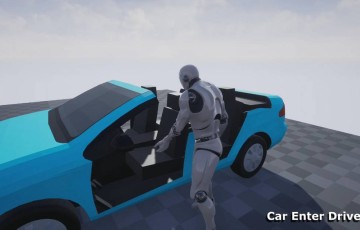 【UE4/5】汽车互动动画 Car Interact Animations