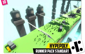 Unity插件 – 无尽跑酷游戏开发模板 HYPEPOLY – Runner Pack Standart