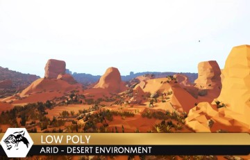 Unity – 干旱沙漠环境 Low Poly Arid/Desert Environment