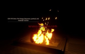 Artstation – UE4 VFX Intro: Fire Image Sequence, partical and material Tutorial