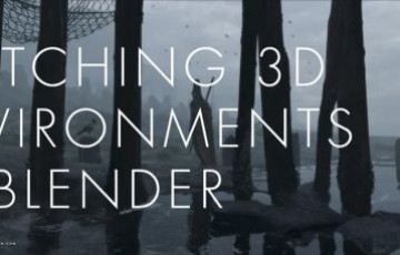 Sketching 3D Environments in Blender