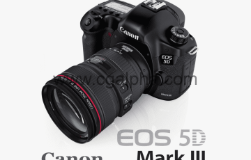 模型资产 – 佳能相机 canon5Dmark3