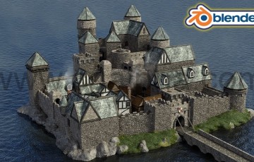 Blender 2.9创建中世纪城堡Kitbash模块化套件