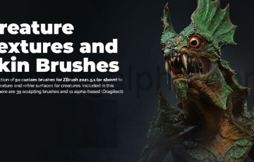 Zbrush笔刷–生物纹理和Skin Brushes