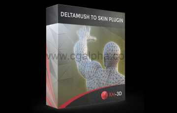 Max插件-蒙皮插件 DeltaMush to Skin for 3ds Max