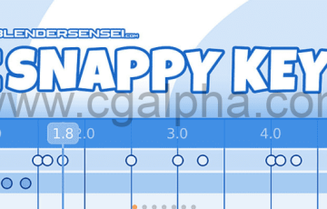 Blender插件-Snappy Keys时间线和关键帧捕捉插件