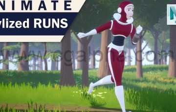 【中文字幕】Maya教程-风格化女性跑步动画全流程教程
