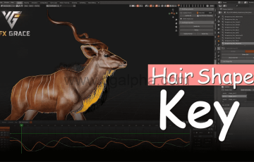 Blender插件-头发造型插件Hair shape key+使用教程