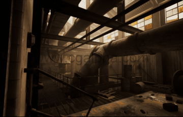 【UE4】废弃的工厂Abandoned Industrial Stairwell