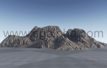【UE4】山体模型资产 Background Mountains