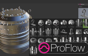 Blender插件-超强资产建模插件Proflow for Blender