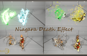 【UE4】死亡特效 Death Effects Vol.1-Niagara