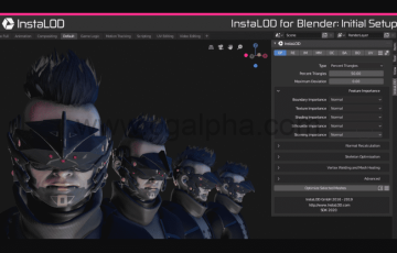 Blender插件-模型整合优化工具 InstaLOD