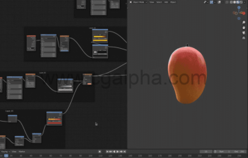 【中文字幕】Blender-程序化纹理写实水果制作教程