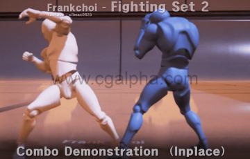 【UE4】弗兰克格斗动作包 Frank Fighting Set 2