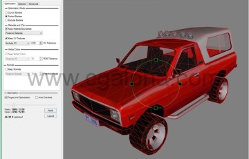 Maya插件 – 3D模型减面优化软件 MooTools Polygon Cruncher