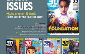 3D世界艺术杂志2021年1-12月份全年PDF格式 3D World
