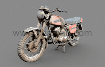 摩托车模型 俄罗斯摩托车3Dscan Russian motorcycle 3Dscan
