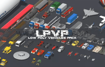 Unity – 低多边形车辆包 LPVP – Low Polygon Vehicles Pack