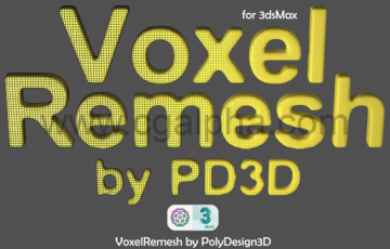 3Dmax插件 – 重建模型拓扑建模插件 VoxelRemesh