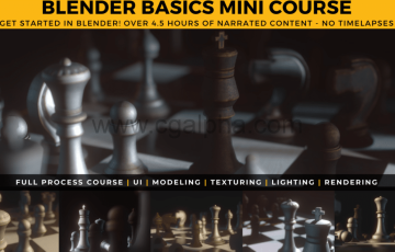 【中文字幕】Blender教程 – 写实国际象棋棋盘CGI教程