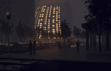 【中文字幕】C4D教程 – 城市夜景环境气氛 Create a Cityscape with Cinema 4D + Photoshop